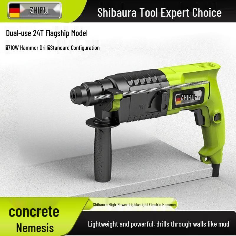 Zhipu Lightweight Rotary Hammer Drill CN plug (adapter included)
Zhipu Lightweight Rotary Hammer Drill CN plug (adapter included)