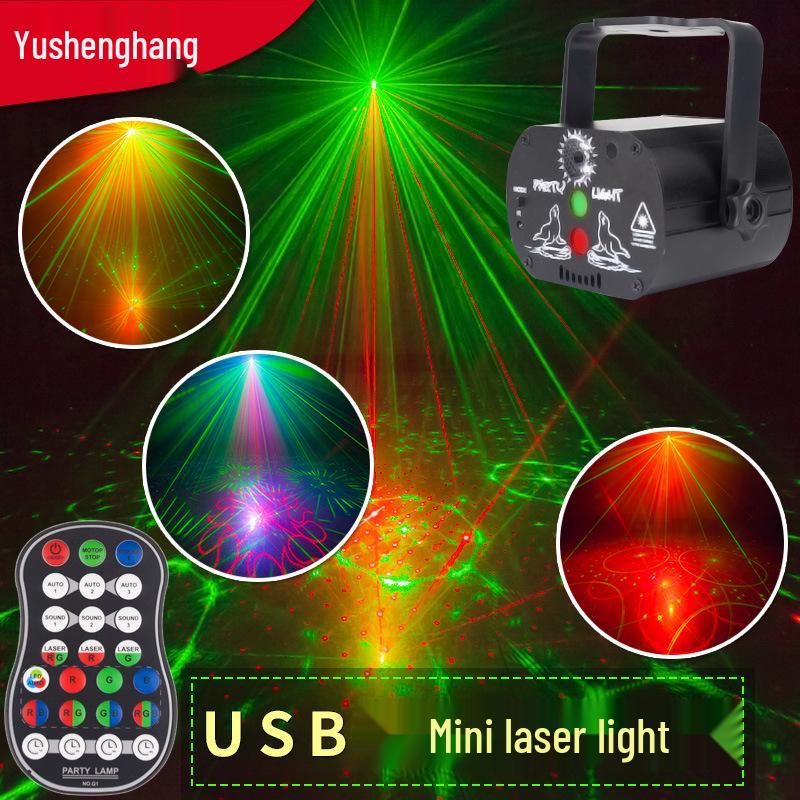 R60 Mini Seven-Color LED Laser Stage Light for Parties & KTV Atmosphere Mini 3-hole USB Laser Light
R60 Mini Seven-Color LED Laser Stage Light for Parties & KTV Atmosphere Mini 3-hole USB Laser Light