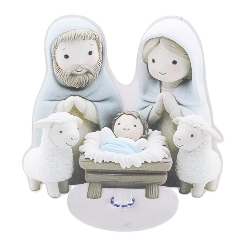 Artistic 2D Acrylic Nativity Scene Figurine Decorative Accent Rotating Ornament with Base For Tabletop Mantels Display 1
Artistic 2D Acrylic Nativity Scene Figurine Decorative Accent Rotating Ornament with Base For Tabletop Mantels Display 1