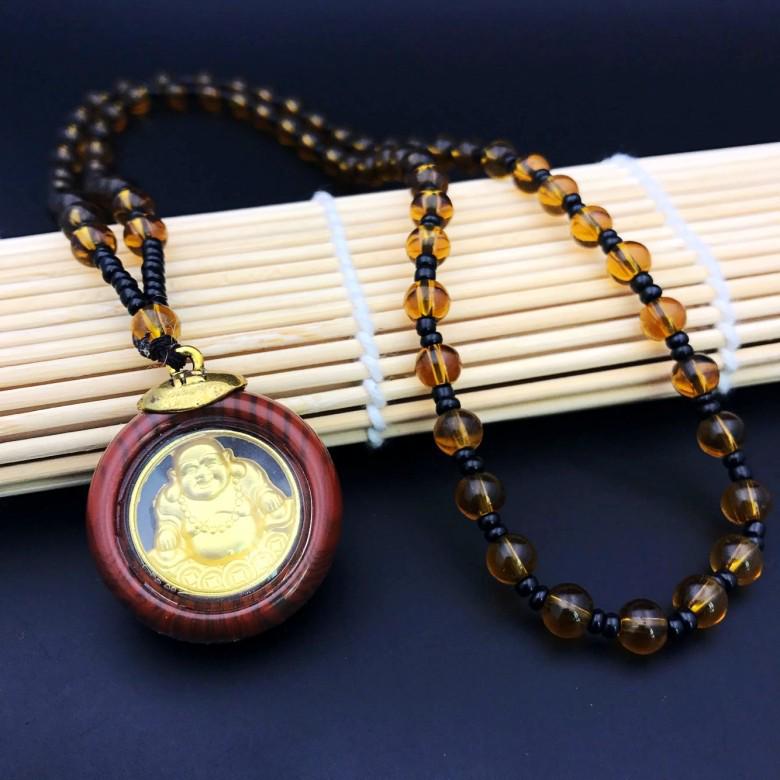 Gold Leaf Double-Sided Guan Yin Buddha Pendant Necklace - Unisex Jewelry Gift
Gold Leaf Double-Sided Guan Yin Buddha Pendant Necklace - Unisex Jewelry Gift