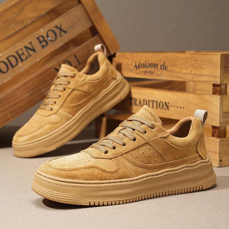 Мужские кожаные кроссовки для отдыха на природе, модные туфли, дизайнерские туфли на платформе из кожи, повседневные туфли на плоской подошве, кроссовки для отдыха на природе, весна-осень, мужские 44 жёлтый
Мужские кожаные кроссовки для отдыха на природе, модные туфли, дизайнерские туфли на платформе из кожи, повседневные туфли на плоской подошве, кроссовки для отдыха на природе, весна-осень, мужские 44 жёлтый