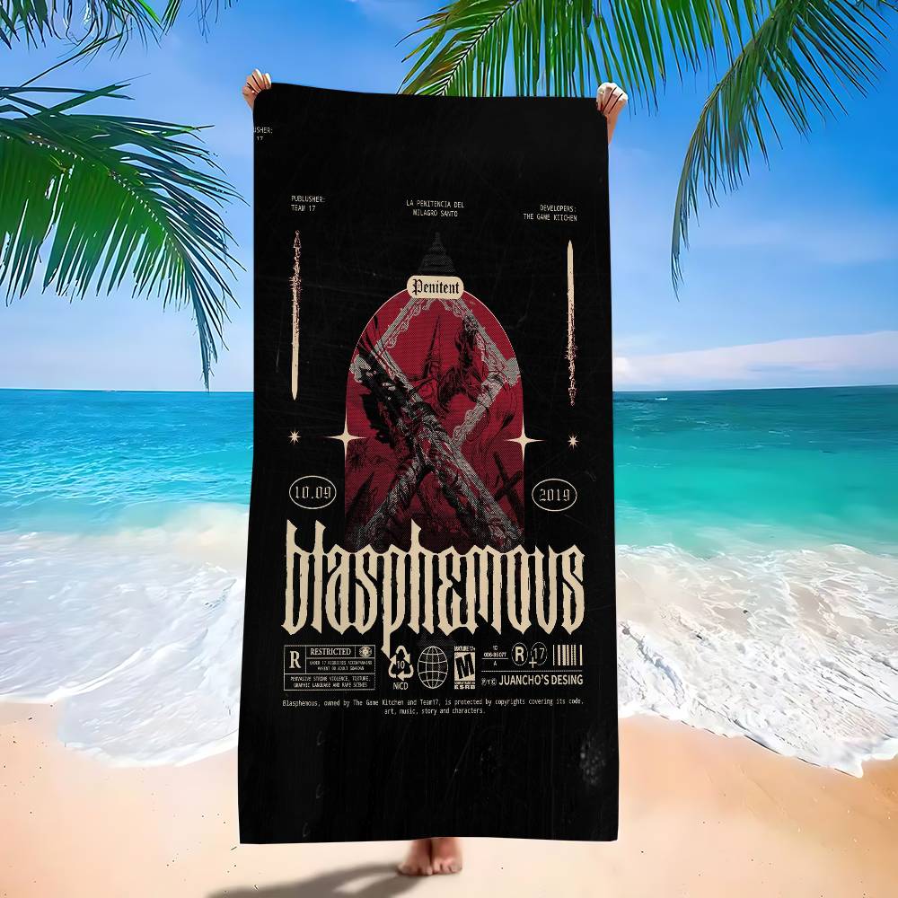 B-Blasphemous Anime Beach Swimming Towel Soft Absorbent Washcloth Children s Gifts for Kids Travel Camping Gym W40*H60(CM)
B-Blasphemous Anime Beach Swimming Towel Soft Absorbent Washcloth Children s Gifts for Kids Travel Camping Gym W40*H60(CM)