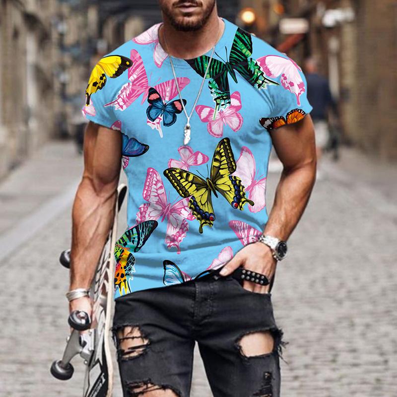Summer Exquisite butterfly pattern TShirt Men Casual Short Sleeve Clothes Streetwear Oversized T-Shirt Hip Hop 3D Printed Tee XXL
Summer Exquisite butterfly pattern TShirt Men Casual Short Sleeve Clothes Streetwear Oversized T-Shirt Hip Hop 3D Printed Tee XXL
