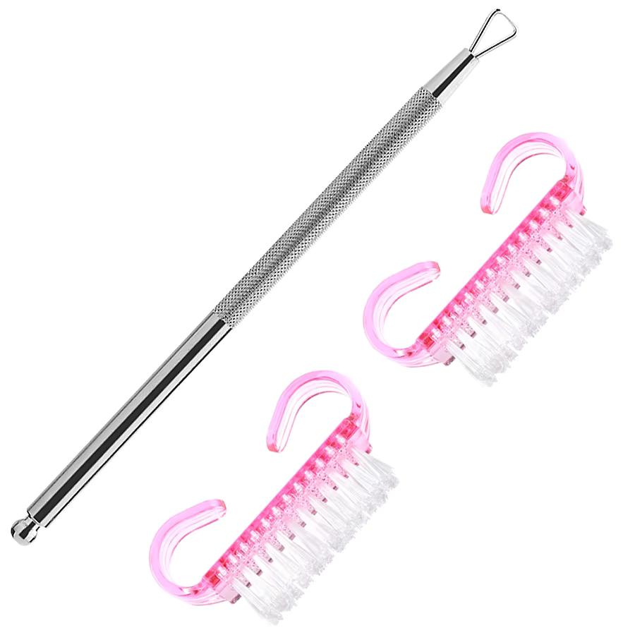 Stainless Steel Double-Headed Nail Gel Polish Remover Tool, 2Pcs Nail Cleaning Brushes, Exfoliating Manicure Kit for Home & Salon серебряный
Stainless Steel Double-Headed Nail Gel Polish Remover Tool, 2Pcs Nail Cleaning Brushes, Exfoliating Manicure Kit for Home & Salon серебряный
