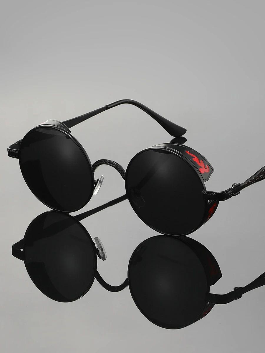 1PC Punk style round frame sunglasses, unisex, fashionable and versatile, suitable for everyday look, driving чорний
1PC Punk style round frame sunglasses, unisex, fashionable and versatile, suitable for everyday look, driving чорний