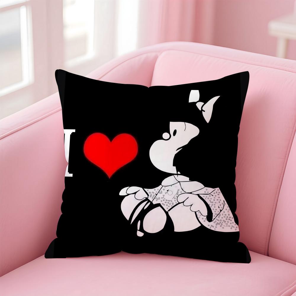 QQuino Cartoon Cute Girl MafaldaM Cushion Cover Pillowcase Short Plush Invisible zipper Room Sofa Cushion Cover 30X30cm
QQuino Cartoon Cute Girl MafaldaM Cushion Cover Pillowcase Short Plush Invisible zipper Room Sofa Cushion Cover 30X30cm