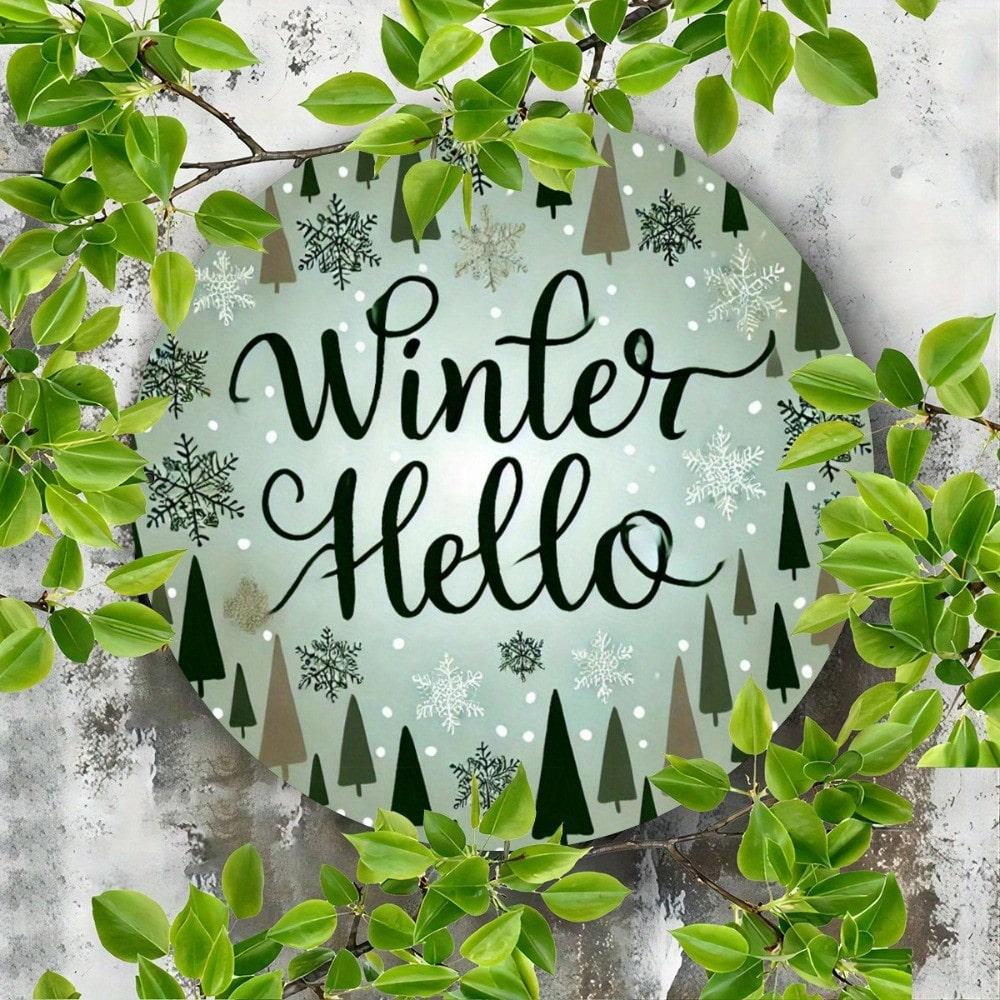 Winter Round Iron Wall Art Hello Sign 7.8 Inch Metal Plaque Decorative For Front Door Porch Living Room Bedroom Home Decor Gift 20x20 різнокольоровий
Winter Round Iron Wall Art Hello Sign 7.8 Inch Metal Plaque Decorative For Front Door Porch Living Room Bedroom Home Decor Gift 20x20 різнокольоровий