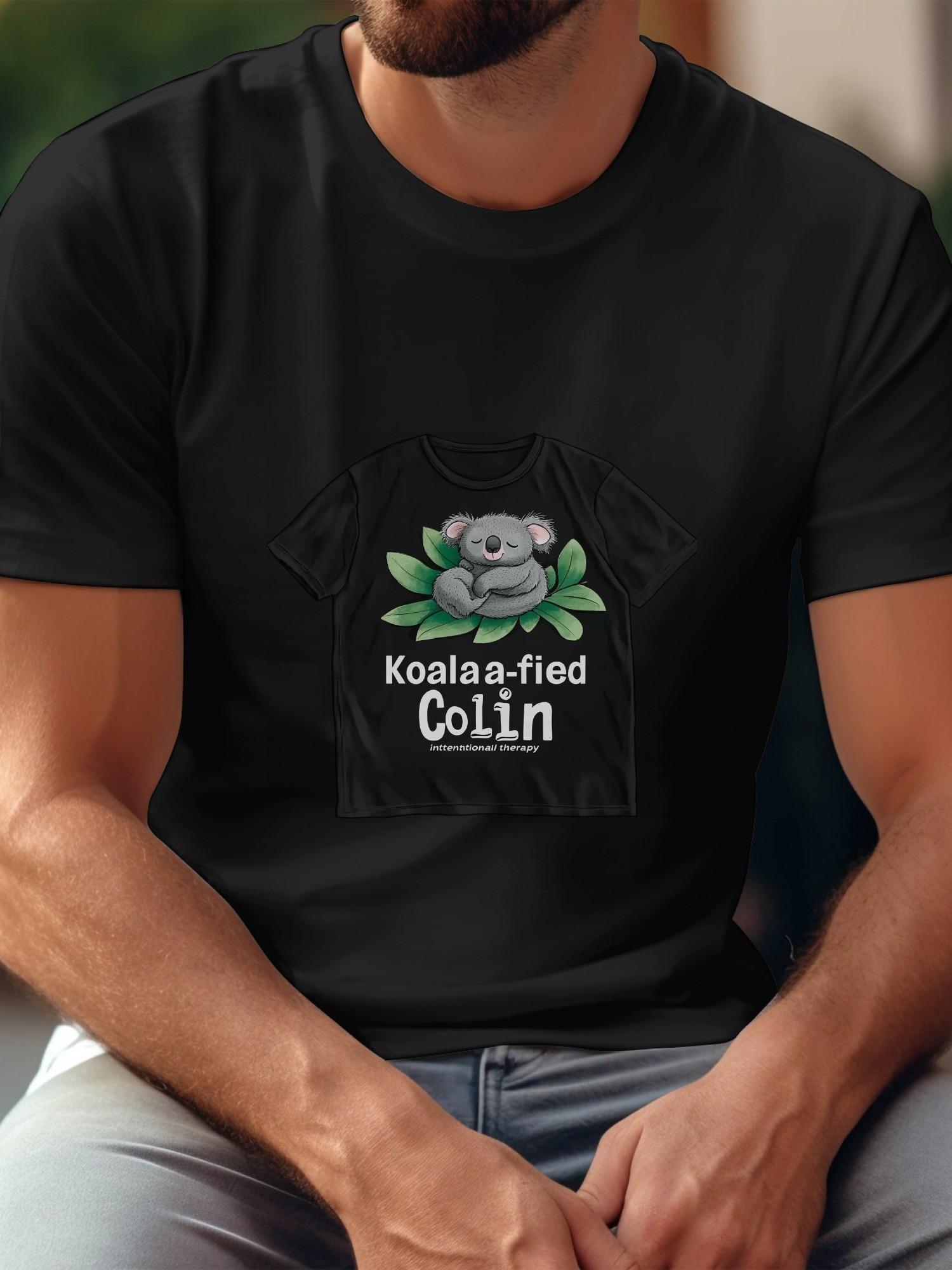 1pc Casual Koala Graphic T-shirt - 180g Cotton Crew Neck Short Sleeve Tee with Cute Koala & Eucalyptus Leaf Design XXXL
1pc Casual Koala Graphic T-shirt - 180g Cotton Crew Neck Short Sleeve Tee with Cute Koala & Eucalyptus Leaf Design XXXL