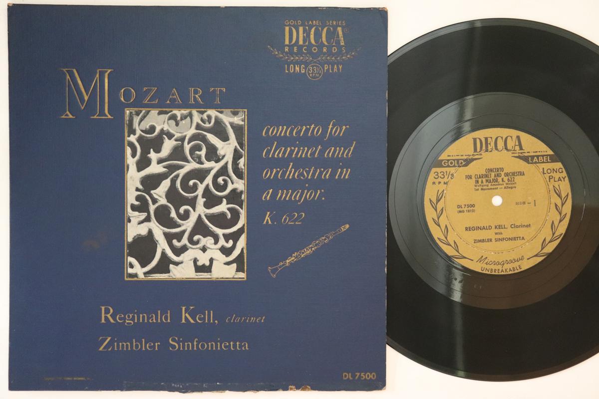 10inch Record REGINALD KELL ZIMBLER SINFONIETTA Mozart Concerto For Clarinet And O DL7500 DECCA Non Japan Classical Used
10inch Record REGINALD KELL ZIMBLER SINFONIETTA Mozart Concerto For Clarinet And O DL7500 DECCA Non Japan Classical Used