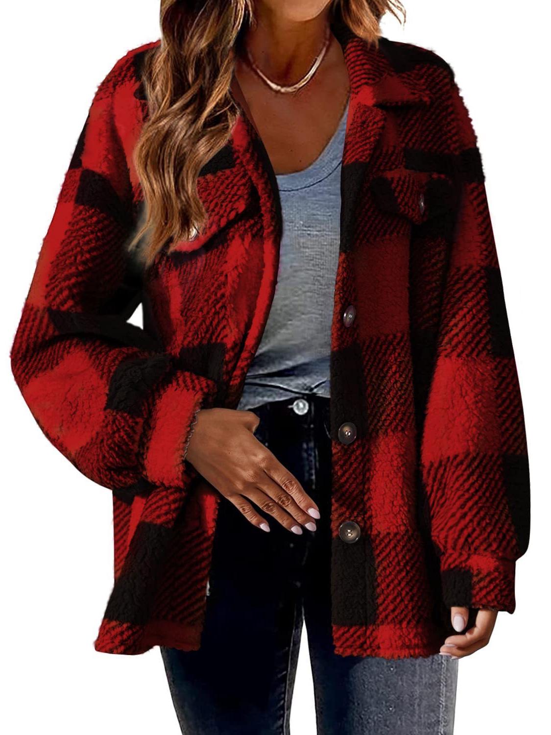 Women s Plaid Lamb Wool Jacket with Pockets - Autumn/Winter 2026 Collection 5XL
Women s Plaid Lamb Wool Jacket with Pockets - Autumn/Winter 2026 Collection 5XL