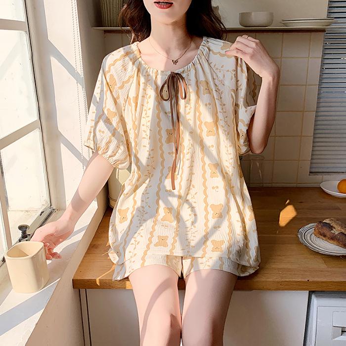 Women s Short Sleeve Pajama Set - Cute Cartoon Design, Lightweight Cotton, Perfect for Spring & Summer Size XL-2XL
Women s Short Sleeve Pajama Set - Cute Cartoon Design, Lightweight Cotton, Perfect for Spring & Summer Size XL-2XL