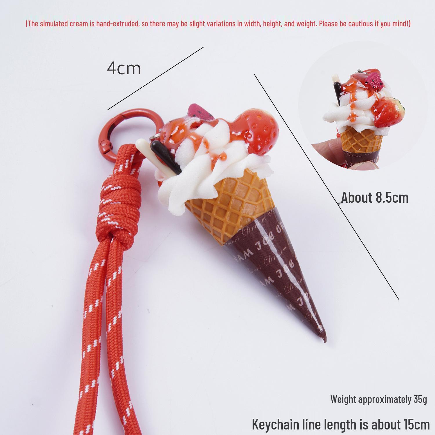 Creative Fruit Ice Cream Cone Pendant Toy
Creative Fruit Ice Cream Cone Pendant Toy