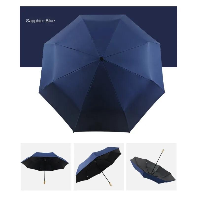 Простой простой тройной складной зонт из цельного дерева с ручкой для девочек, Виниловый солнцезащитный зонт для вечеринок, усиленный зонт
Простой простой тройной складной зонт из цельного дерева с ручкой для девочек, Виниловый солнцезащитный зонт для вечеринок, усиленный зонт