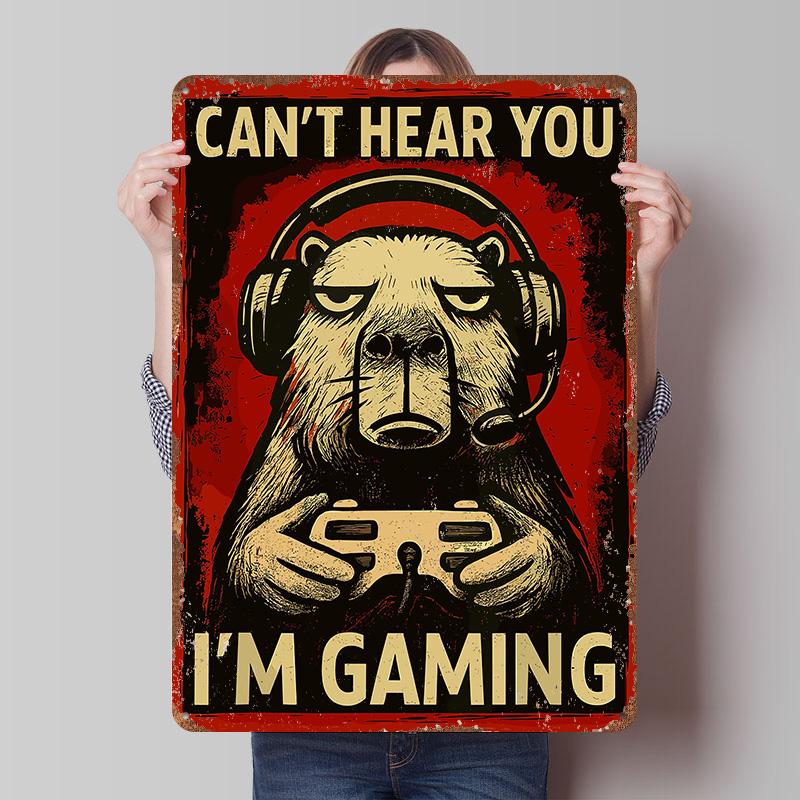 Cant Hear You Im Gaming Tin Plaque Poster Customized Wall Art Retro Vintage Metal Signs for Man Cave Setup Decorations Decor 7.9x11.8In(20x30cm)
Cant Hear You Im Gaming Tin Plaque Poster Customized Wall Art Retro Vintage Metal Signs for Man Cave Setup Decorations Decor 7.9x11.8In(20x30cm)