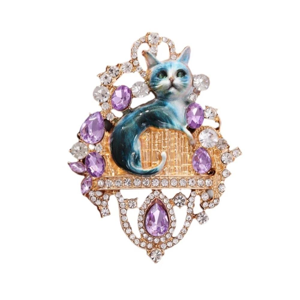 Exquisite Enamel Cat Lapel Pin Vintage Jewelry Accessories Imitation Rhinestone Brooch Gifts синий
Exquisite Enamel Cat Lapel Pin Vintage Jewelry Accessories Imitation Rhinestone Brooch Gifts синий