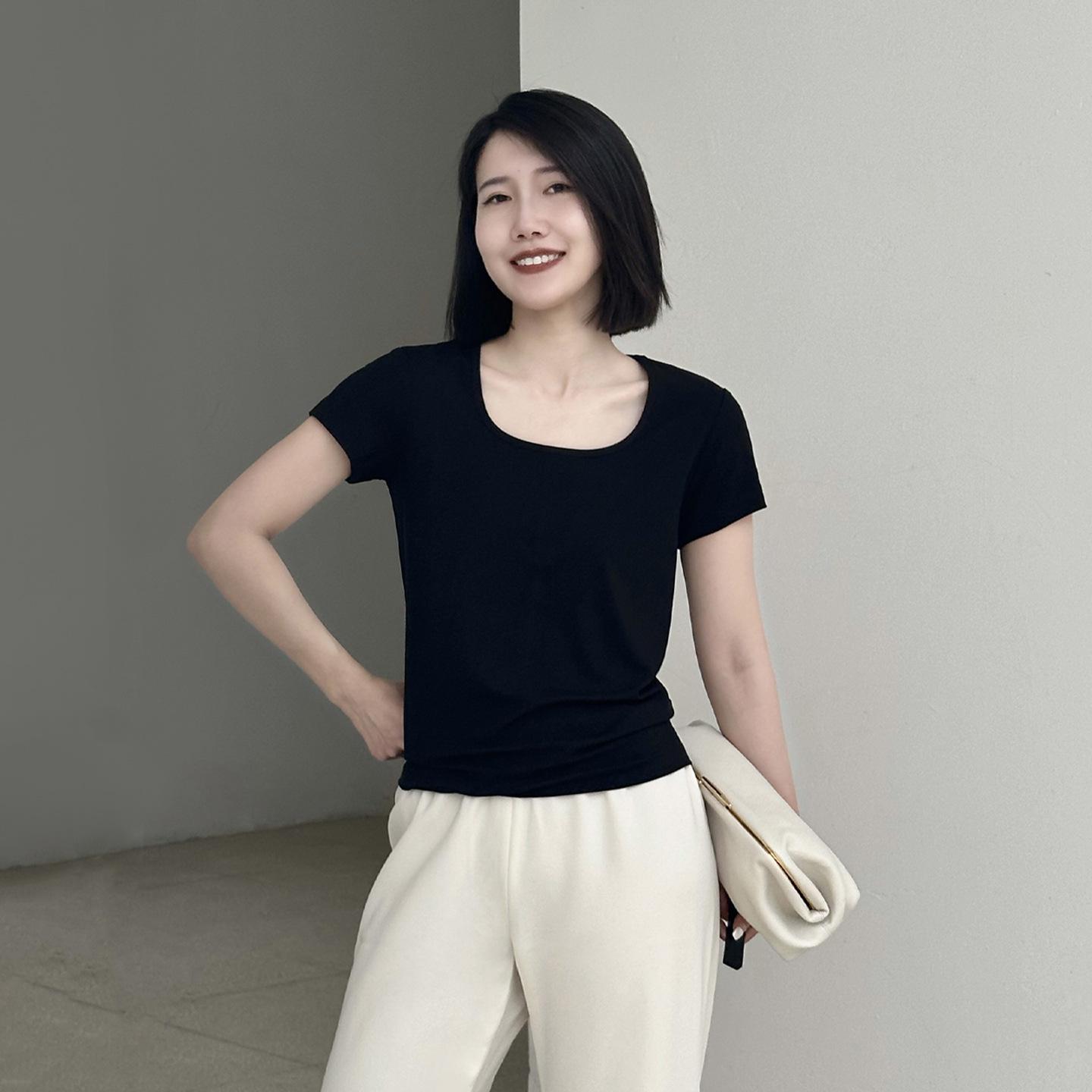 Lyocell Slimming Square Neck T-Shirt for Women - Summer 2025 Collection L (suggested weight 110-125 jin) чорний
Lyocell Slimming Square Neck T-Shirt for Women - Summer 2025 Collection L (suggested weight 110-125 jin) чорний