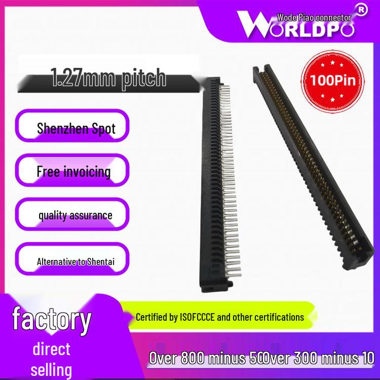 Replacement for Sintai TFM-150-01-L/S-D-A-K-TR 100-Pin Male Connector, 2 Rows, 1.27mm Pitch
Replacement for Sintai TFM-150-01-L/S-D-A-K-TR 100-Pin Male Connector, 2 Rows, 1.27mm Pitch