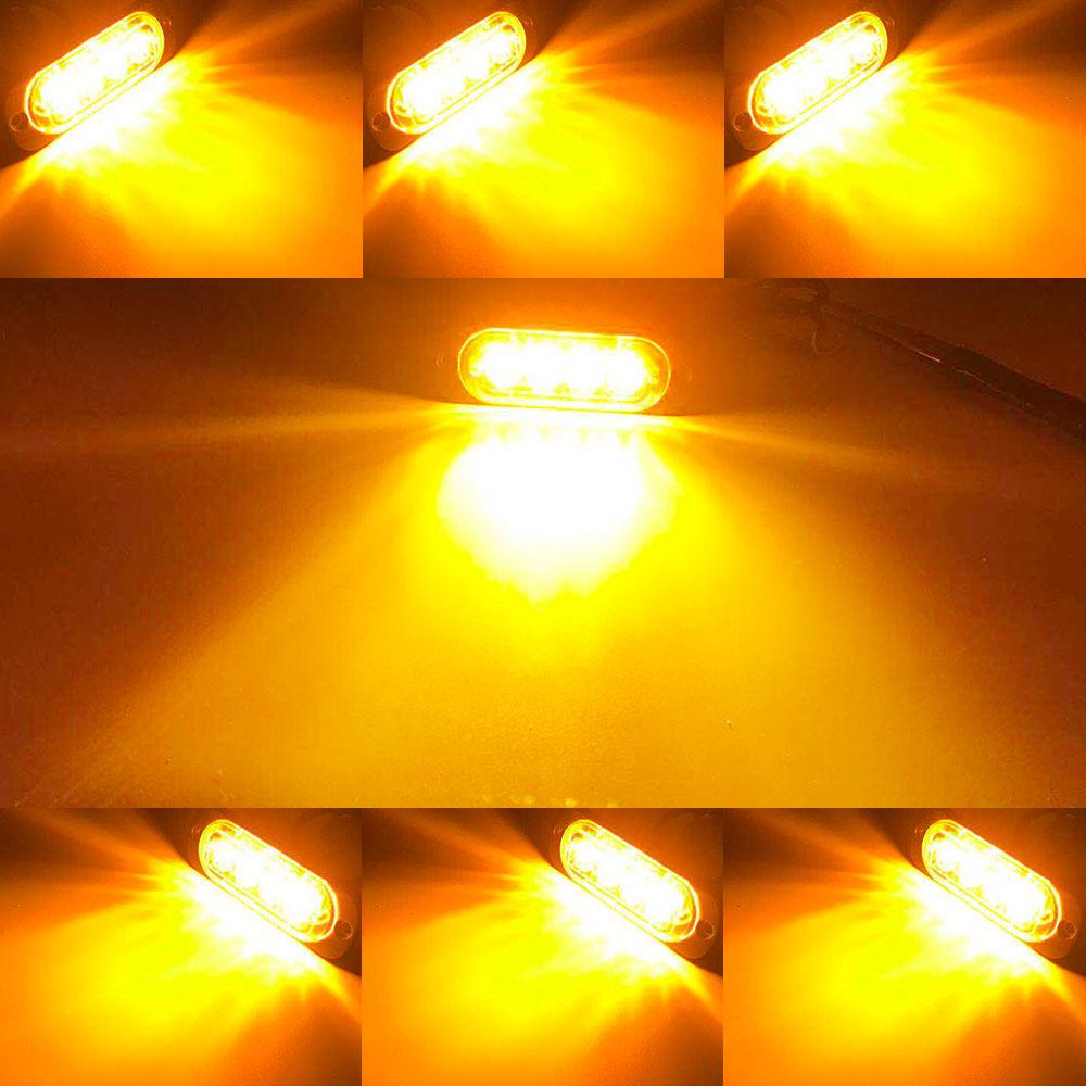 4LED Ultra-thin Strobe Light 12-24V Car Motorcycle Side Light Red blue White Amber Truck Warning strobe Police light янтарь
4LED Ultra-thin Strobe Light 12-24V Car Motorcycle Side Light Red blue White Amber Truck Warning strobe Police light янтарь
