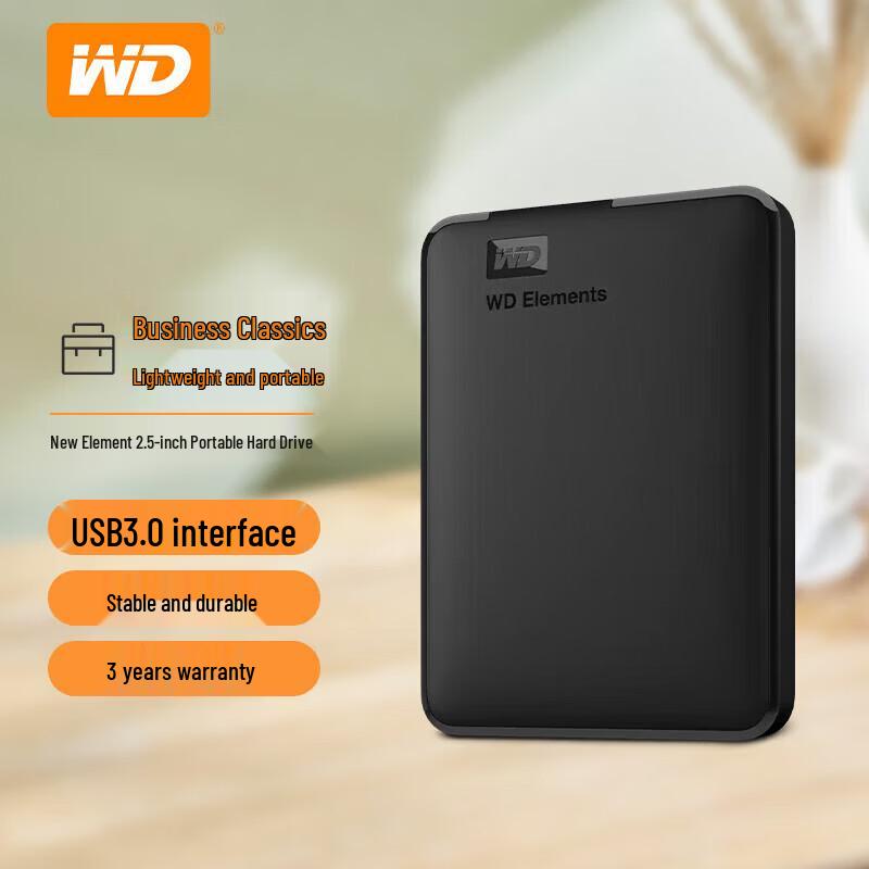 WD Elements Portable External Hard Drive USB 3.0
WD Elements Portable External Hard Drive USB 3.0