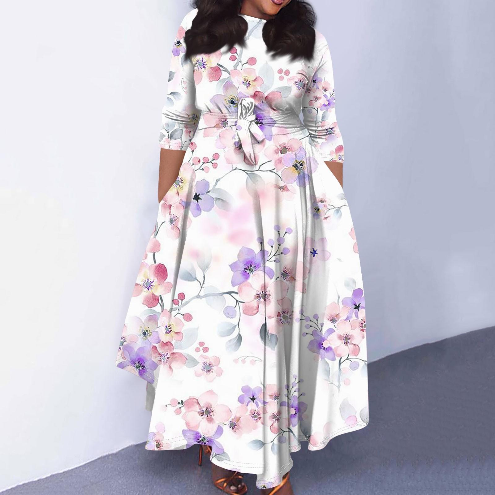 Женское повседневное модное свободное платье большого размера с цветочным принтом и круглым вырезом, рукавами три четверти, карманами и бретелями XXXXXL
Женское повседневное модное свободное платье большого размера с цветочным принтом и круглым вырезом, рукавами три четверти, карманами и бретелями XXXXXL