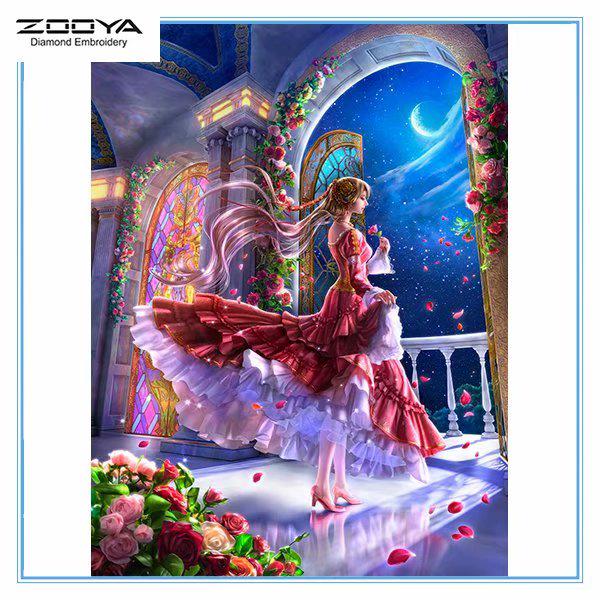 ZOOYA DIY 5D Полный квадратный горный хрусталь Красота Девушка Алмазная вышивка Картина Вышивка крестом Домашний декор 
ZOOYA DIY 5D Полный квадратный горный хрусталь Красота Девушка Алмазная вышивка Картина Вышивка крестом Домашний декор