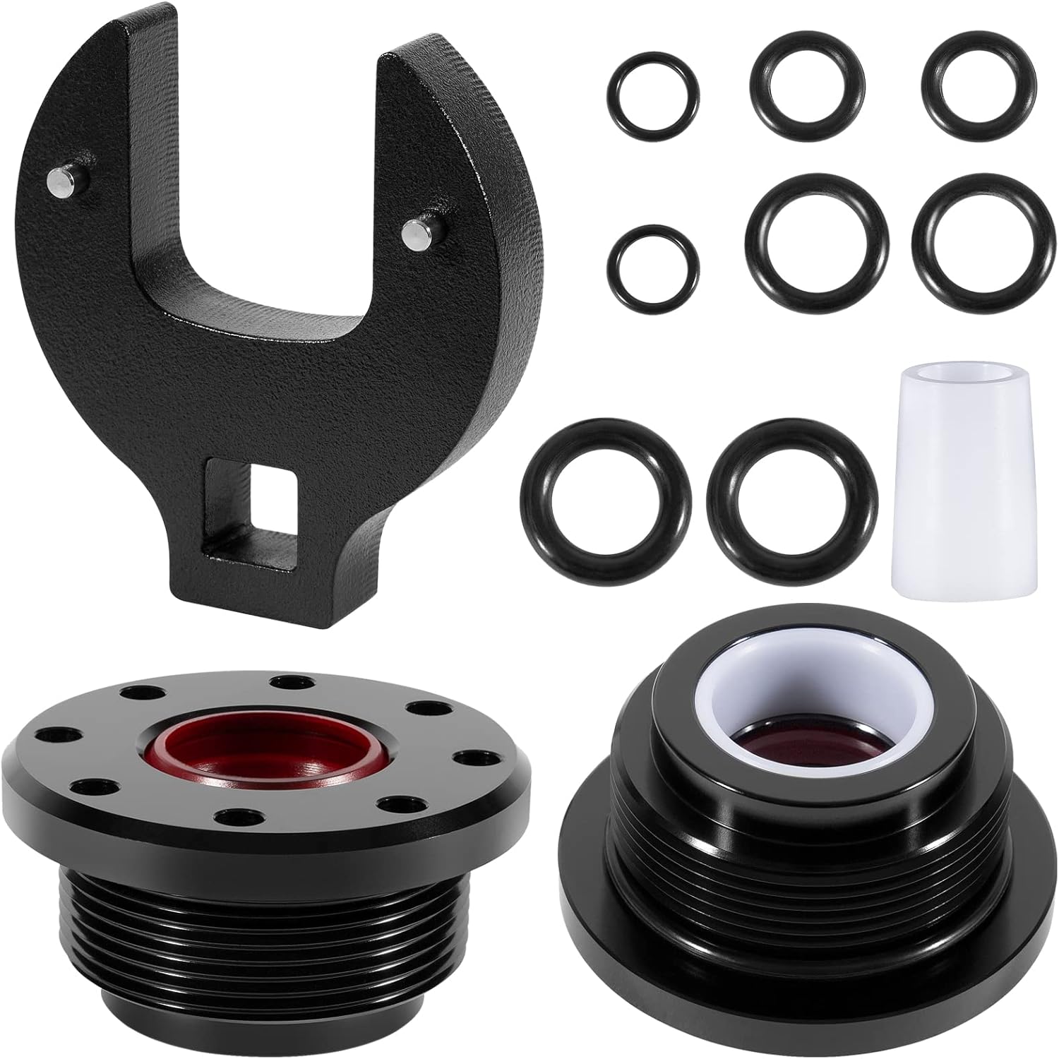 HS5157/HS5167Front Mount Hydraulic Steering Cylinder Seal Kit with Pin Wrench for Seastar Compatible with HC5340 HC5341 HC5342 HC5343 HC5344 HC5345
HS5157/HS5167Front Mount Hydraulic Steering Cylinder Seal Kit with Pin Wrench for Seastar Compatible with HC5340 HC5341 HC5342 HC5343 HC5344 HC5345