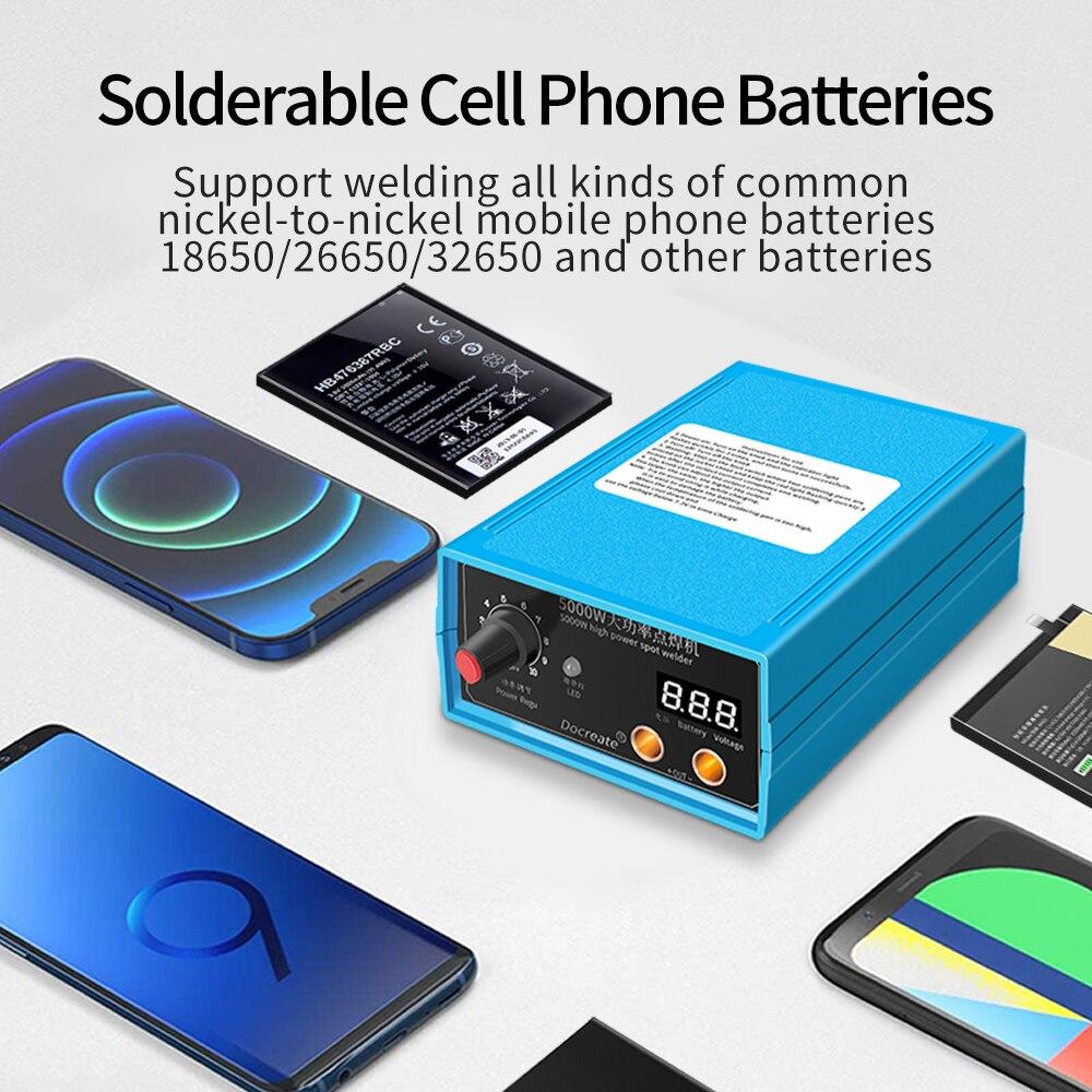 Высокомощный 5000 Вт Ручной аппарат для точечной сварки Портативный 0-800А Регулируемый ток Сварщики для аккумулятора 18650 EU Plug
Высокомощный 5000 Вт Ручной аппарат для точечной сварки Портативный 0-800А Регулируемый ток Сварщики для аккумулятора 18650 EU Plug