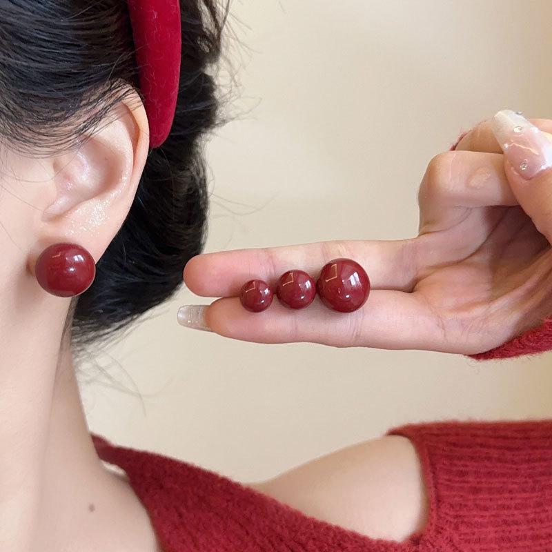 Burgundy Jelly Bean Pearl Stud Earrings - New 2024 Hot Style for Women, Niche Design Cold Style.
Burgundy Jelly Bean Pearl Stud Earrings - New 2024 Hot Style for Women, Niche Design Cold Style.