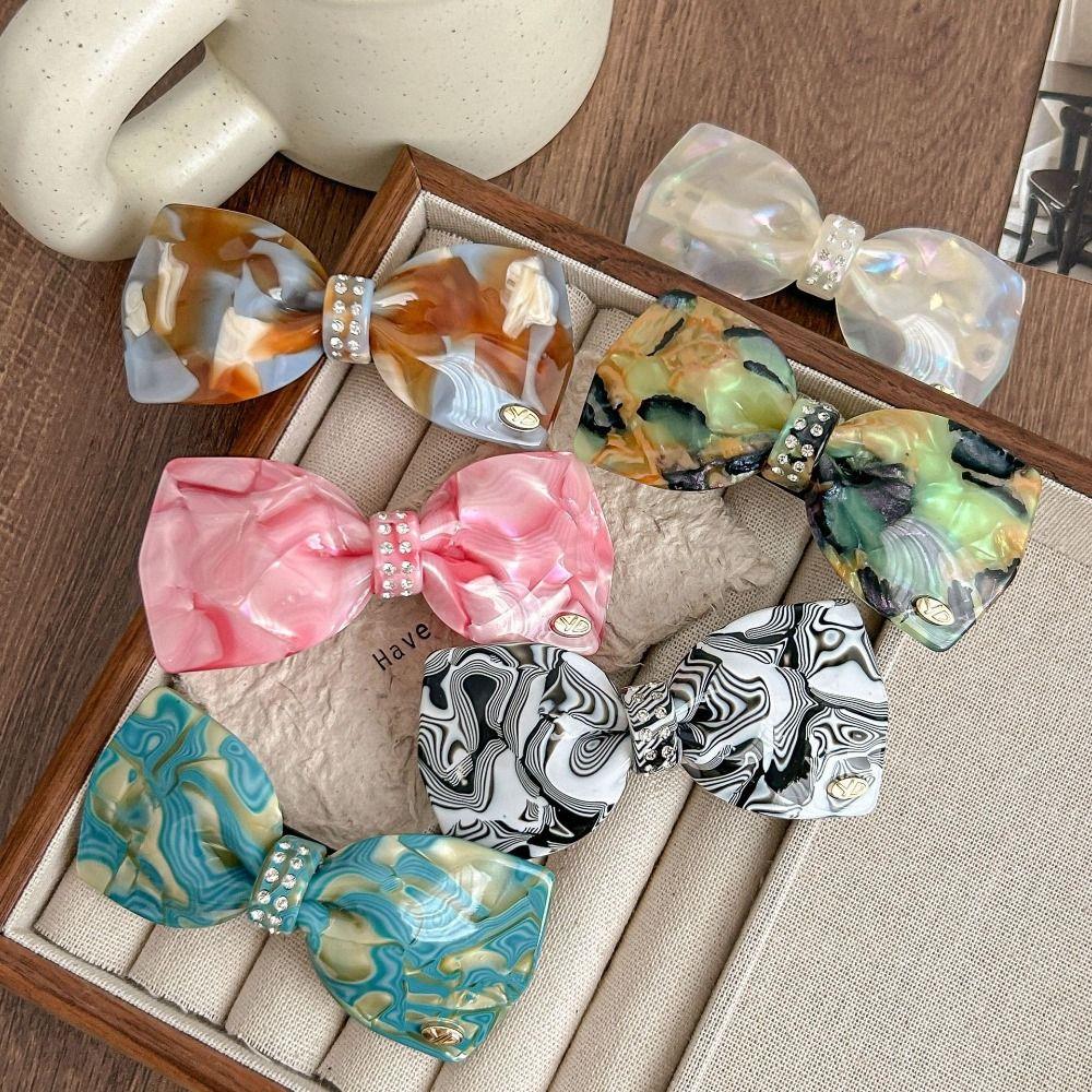 Bowknot Acetate Hair Clip Candy Color Bow Hairpin Fashion Rhinestone Hair Clip Daily Style 6
Bowknot Acetate Hair Clip Candy Color Bow Hairpin Fashion Rhinestone Hair Clip Daily Style 6