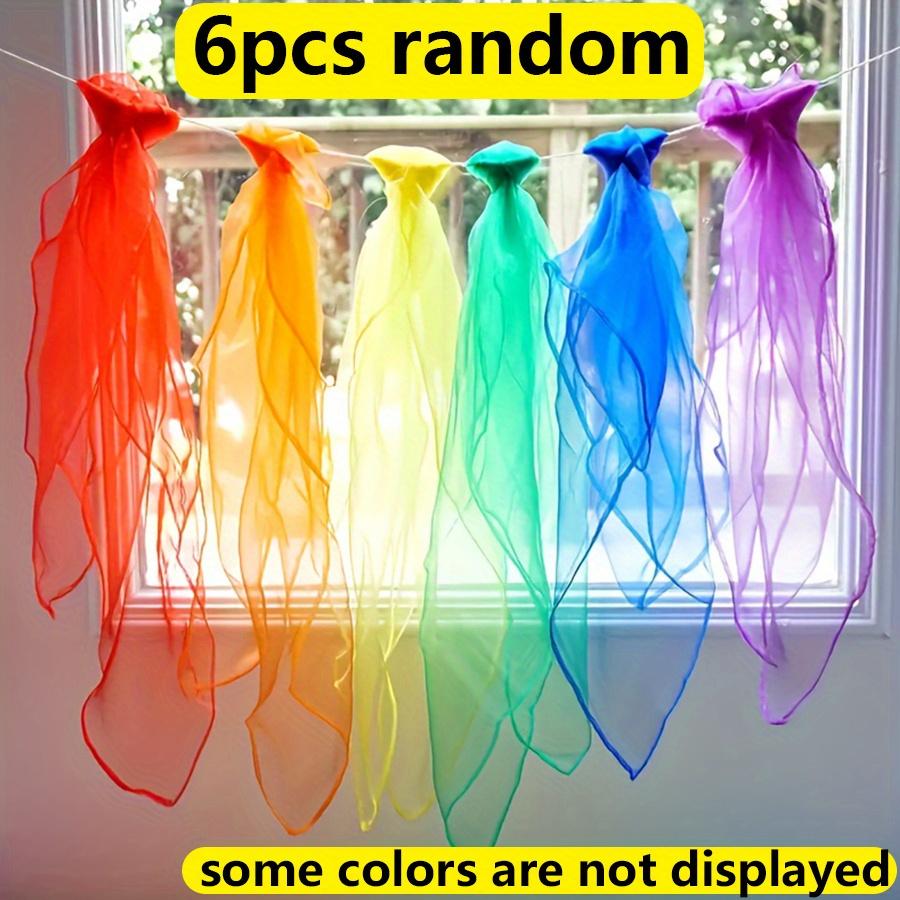 6pcs Vibrant Square Juggling Scarves Silky Dance Gym Props for Parties Festivals Lightweight Durable Assorted Colors Gift JXB
6pcs Vibrant Square Juggling Scarves Silky Dance Gym Props for Parties Festivals Lightweight Durable Assorted Colors Gift JXB
