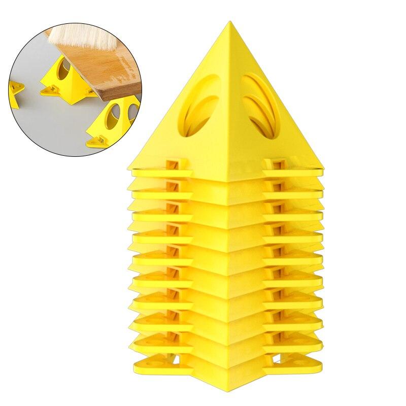 10PCS/Set Woodworking Paint Bracket Set Yellow Painted Plastic Cushion Block Spray Painting Air Dry Coated Triangular Bracket
10PCS/Set Woodworking Paint Bracket Set Yellow Painted Plastic Cushion Block Spray Painting Air Dry Coated Triangular Bracket