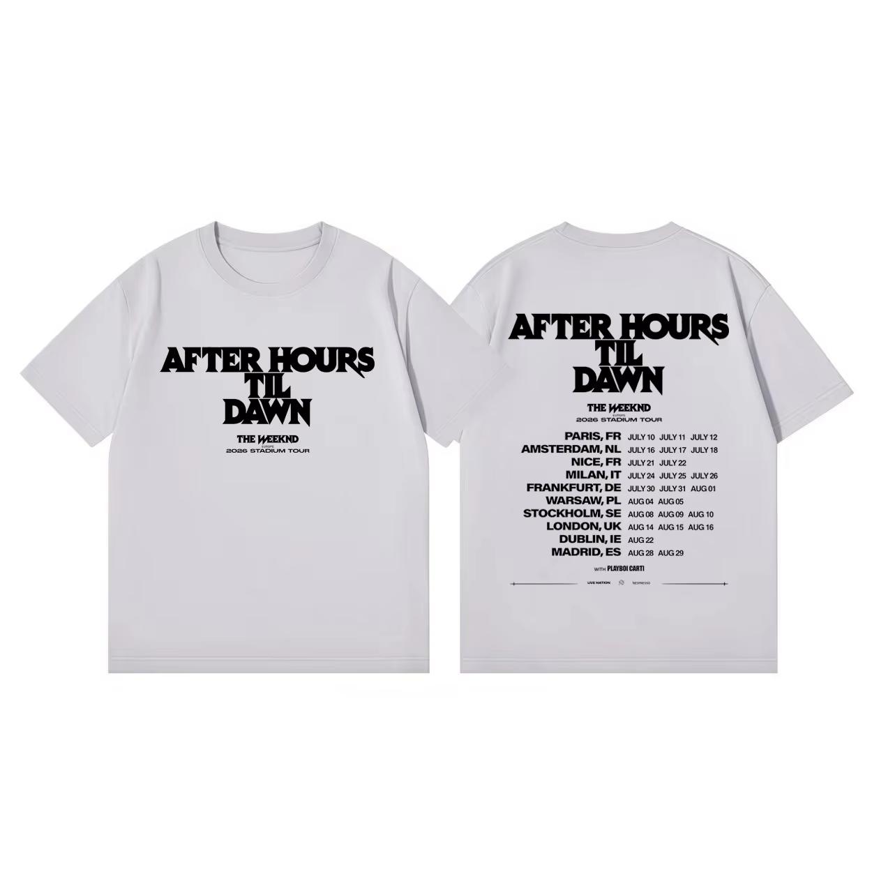 he Weeknd After Hours Til Dawn Tour 2026 Merch Tshirts Fashion Hip Hop Short Sleeve Tshirts Unisex Women Casual Cotton T Shirts S
he Weeknd After Hours Til Dawn Tour 2026 Merch Tshirts Fashion Hip Hop Short Sleeve Tshirts Unisex Women Casual Cotton T Shirts S