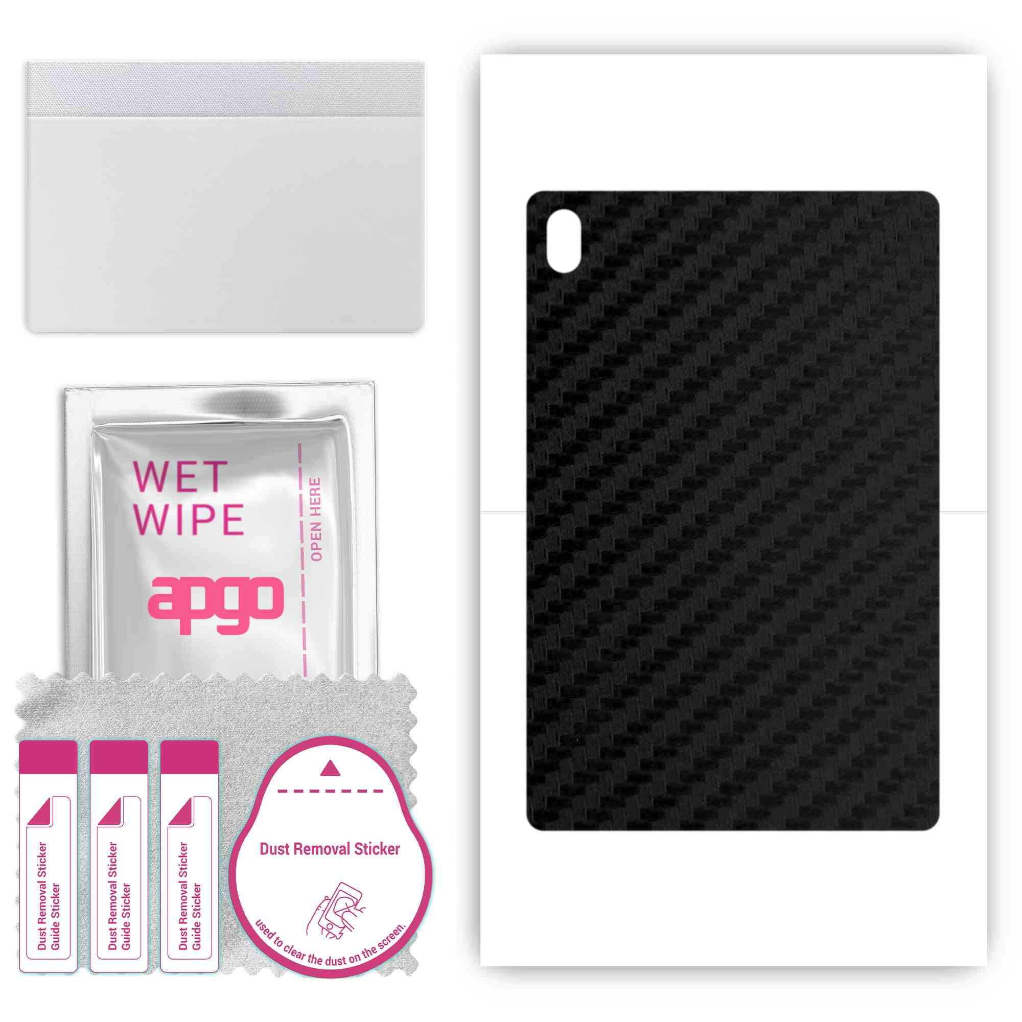 apgo Protective Skin Sticker for the back compatible with Lenovo TAB6, Wrap Film, Foil, Vinyl - Pattern Carbon Black
apgo Protective Skin Sticker for the back compatible with Lenovo TAB6, Wrap Film, Foil, Vinyl - Pattern Carbon Black