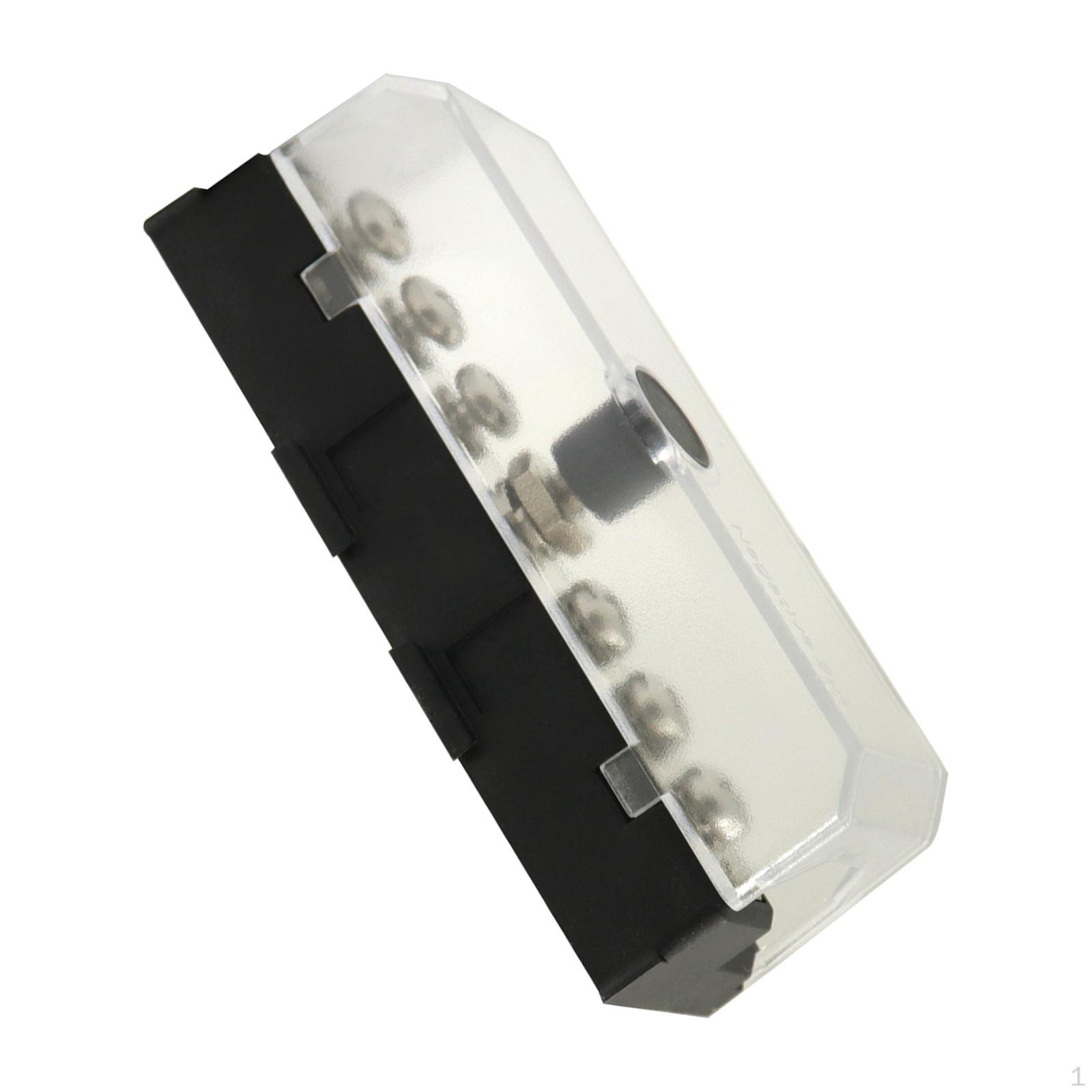 6 Terminal Bus Bar, Screws 100A Busbar Block with Cover Fits for Trailer
6 Terminal Bus Bar, Screws 100A Busbar Block with Cover Fits for Trailer