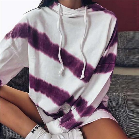 Женские толстовки Tie Dye в полоску с принтом, осенняя толстовка, модные топы с капюшоном и длинными рукавами на шнурке, пуловеры, повседневные толстовки
Женские толстовки Tie Dye в полоску с принтом, осенняя толстовка, модные топы с капюшоном и длинными рукавами на шнурке, пуловеры, повседневные толстовки