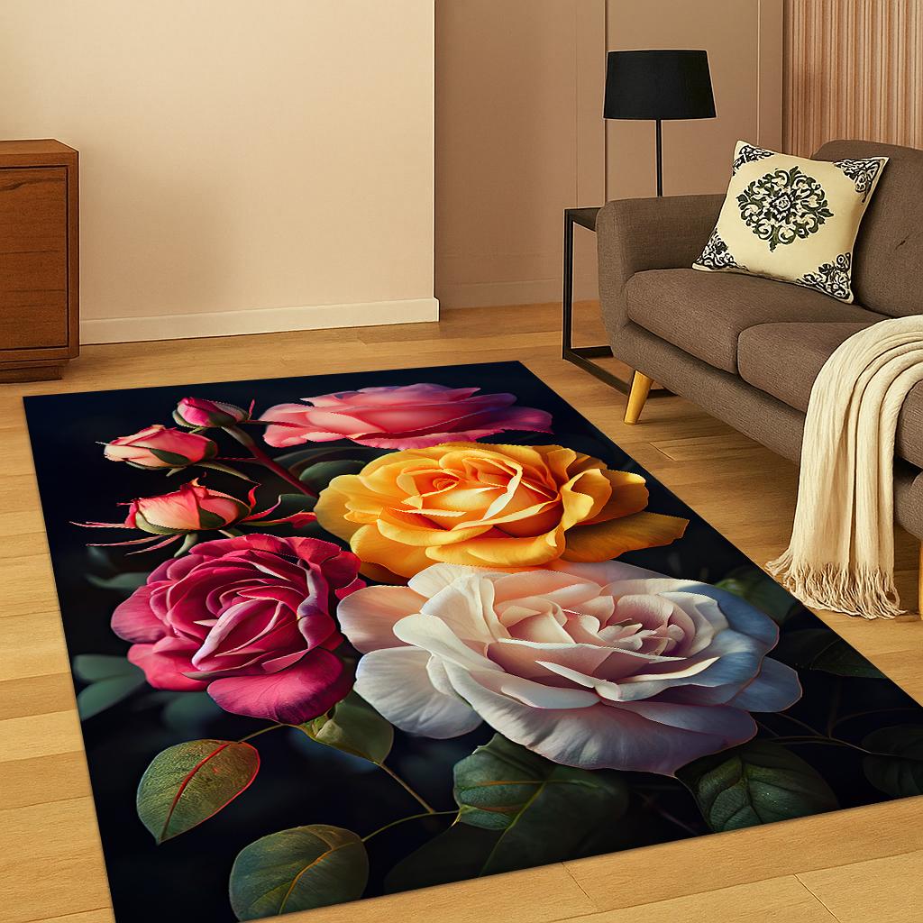Tappetino per tappeto con fiori freschi con rose 3D per la casa, camera da letto, soggiorno, divano, zerbino, decorazione da cucina 40x60cm
Tappetino per tappeto con fiori freschi con rose 3D per la casa, camera da letto, soggiorno, divano, zerbino, decorazione da cucina 40x60cm