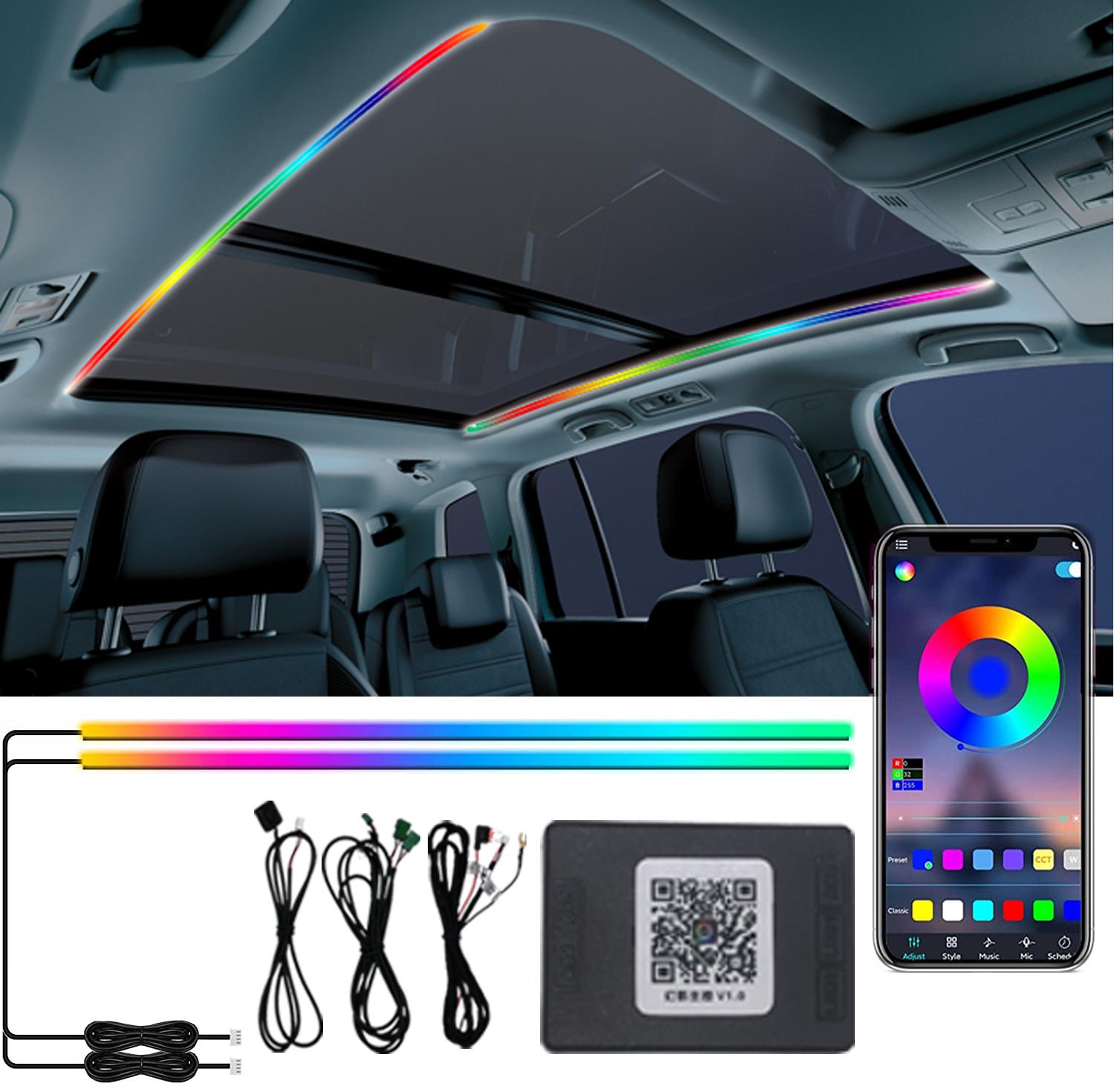 2 шт. 110 см Світлодіодна стрічка для люка Symphony Ambient Light RGB Універсальна Автомобільний Дах Салон Світловий люк Акрилова Оптико-волокняна Лампа Для Bmw
2 шт. 110 см Світлодіодна стрічка для люка Symphony Ambient Light RGB Універсальна Автомобільний Дах Салон Світловий люк Акрилова Оптико-волокняна Лампа Для Bmw