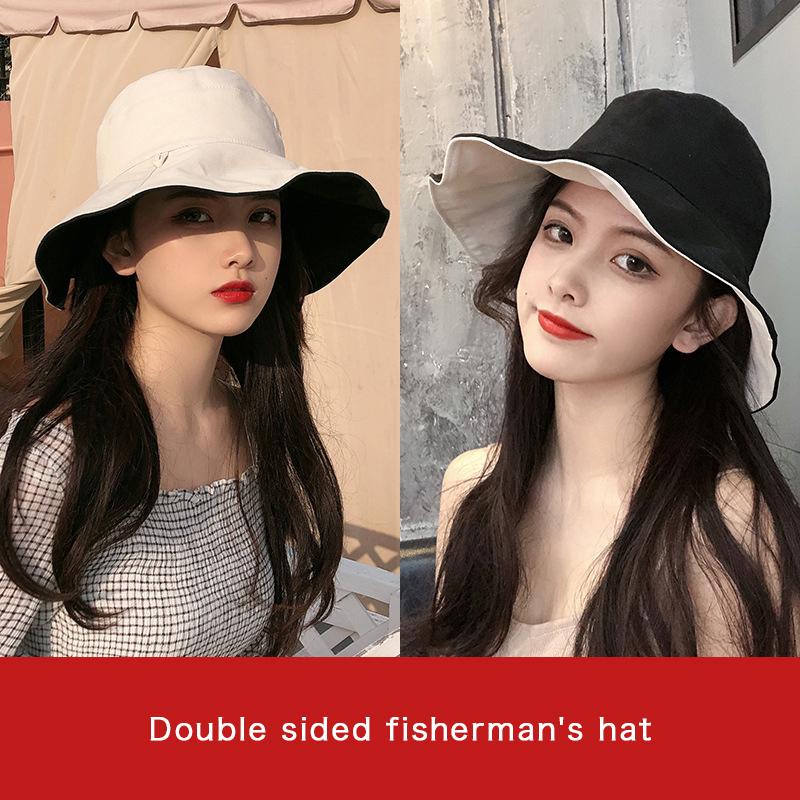 Double Sided Wear Bucket Hats for Women Summer Wide Brim Flodable Fisherman Caps Outdoor Girl Anti-UV Sunscreen Basin Caps 56-58cm
Double Sided Wear Bucket Hats for Women Summer Wide Brim Flodable Fisherman Caps Outdoor Girl Anti-UV Sunscreen Basin Caps 56-58cm