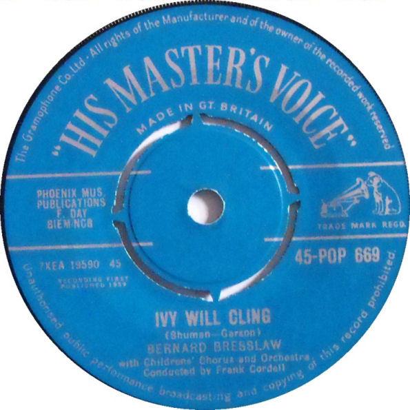 7inch Record BERNARD BRESSLAW / BERNARD BRESSLAW - Ivy Will Cling / I Found A Hole 45POP669 His Master s Vo 1959 UK Pop Used
7inch Record BERNARD BRESSLAW / BERNARD BRESSLAW - Ivy Will Cling / I Found A Hole 45POP669 His Master s Vo 1959 UK Pop Used