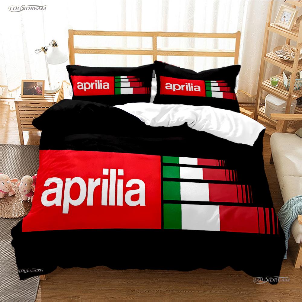 A-Aprilia Moto Racing All Season Duvet Cover Comforter Bedding Sets Soft Quilt Cover And Pillowcases Single/Double/Queen/King 150*200cm 3pcs
A-Aprilia Moto Racing All Season Duvet Cover Comforter Bedding Sets Soft Quilt Cover And Pillowcases Single/Double/Queen/King 150*200cm 3pcs