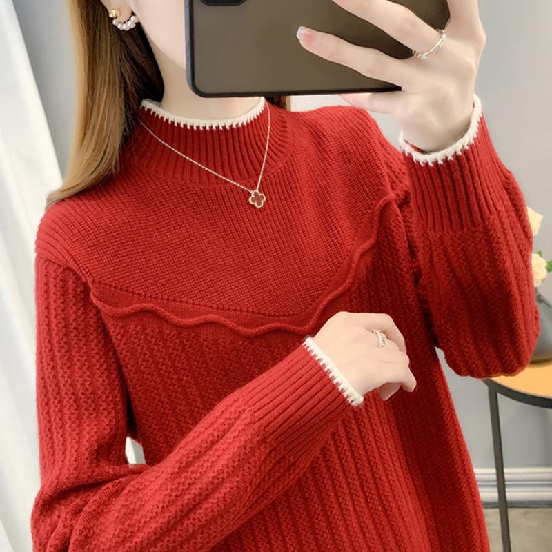 Свитер немецкой расцветки, свитер с полуворотником, топ, осень и зима, новый стиль, свитер-нижнее белье One size
Свитер немецкой расцветки, свитер с полуворотником, топ, осень и зима, новый стиль, свитер-нижнее белье One size