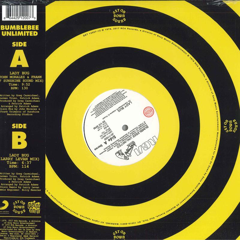 12inch Record BUMBLEBEE UNLIMITED - Lady Bug GET1200712 RCA, Get On Dow 2017 US Soul/Funk
12inch Record BUMBLEBEE UNLIMITED - Lady Bug GET1200712 RCA, Get On Dow 2017 US Soul/Funk