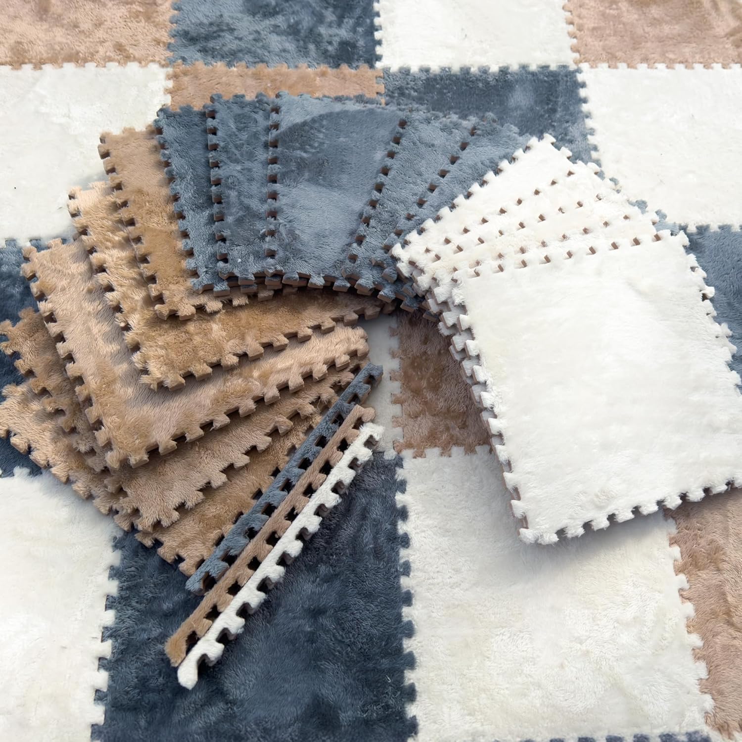 Interlocking Foam Carpet Tiles 30 x 30 cm, Kids Carpet Squares Protective Floor Mats Crawling Exercise Area Rugs Children Room Thickness 6 mm
Interlocking Foam Carpet Tiles 30 x 30 cm, Kids Carpet Squares Protective Floor Mats Crawling Exercise Area Rugs Children Room Thickness 6 mm
