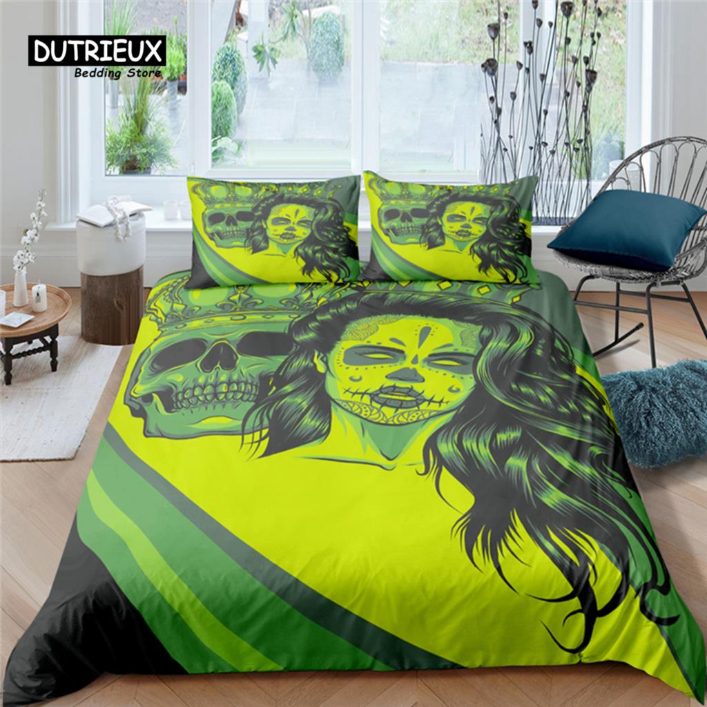 Home Living Luxury Skull King Print 2/3Pcs Soft Duvet Cover PillowCase Queen and King Size Kids Bedding Set EU/US/AU Size EU single(135x200cm)
Home Living Luxury Skull King Print 2/3Pcs Soft Duvet Cover PillowCase Queen and King Size Kids Bedding Set EU/US/AU Size EU single(135x200cm)