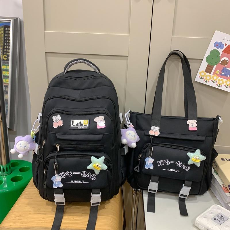 TS JYL laptop bag,School Bag Girl Large Fresh Sweet Backpack Nylon Light Hand Shoulder Bag shoulder bag чорний
TS JYL laptop bag,School Bag Girl Large Fresh Sweet Backpack Nylon Light Hand Shoulder Bag shoulder bag чорний