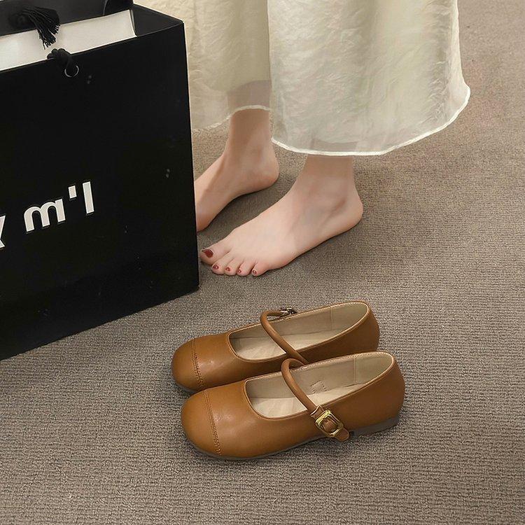 Туфли Мэри Джейн в стиле ретро с круглым носком и неглубоким носком, женские весенние и осенние туфли A Word с низким каблуком, одинарные туфли для бабушки 35 коричневый
Туфли Мэри Джейн в стиле ретро с круглым носком и неглубоким носком, женские весенние и осенние туфли A Word с низким каблуком, одинарные туфли для бабушки 35 коричневый
