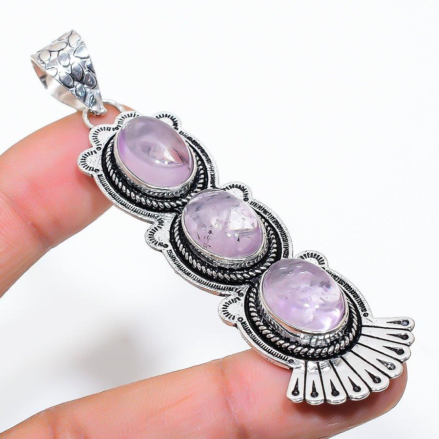 Этническая ювелирная подвеска ручной работы с драгоценным камнем шалфей и аметистом 3,23 дюйма VM-1488 
Этническая ювелирная подвеска ручной работы с драгоценным камнем шалфей и аметистом 3,23 дюйма VM-1488