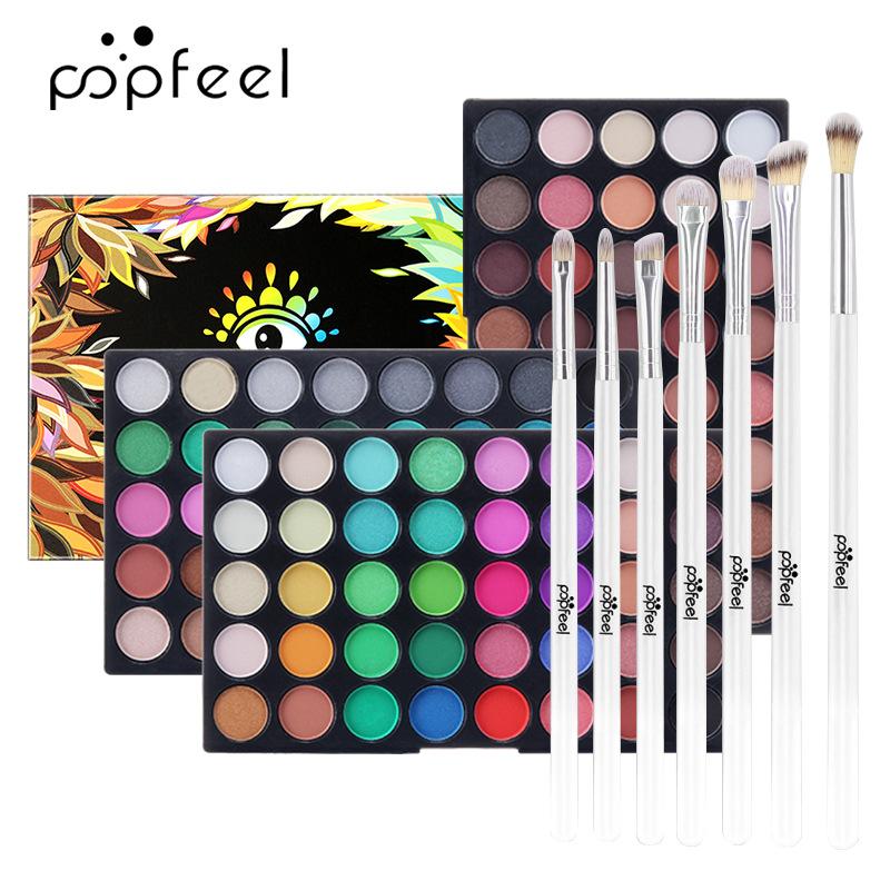 POPFEEL Набор для макияжа 120 цветов теней для век + 7 кистей для теней для век Макияж Фабрика прямого макияжа Бренд
POPFEEL Набор для макияжа 120 цветов теней для век + 7 кистей для теней для век Макияж Фабрика прямого макияжа Бренд