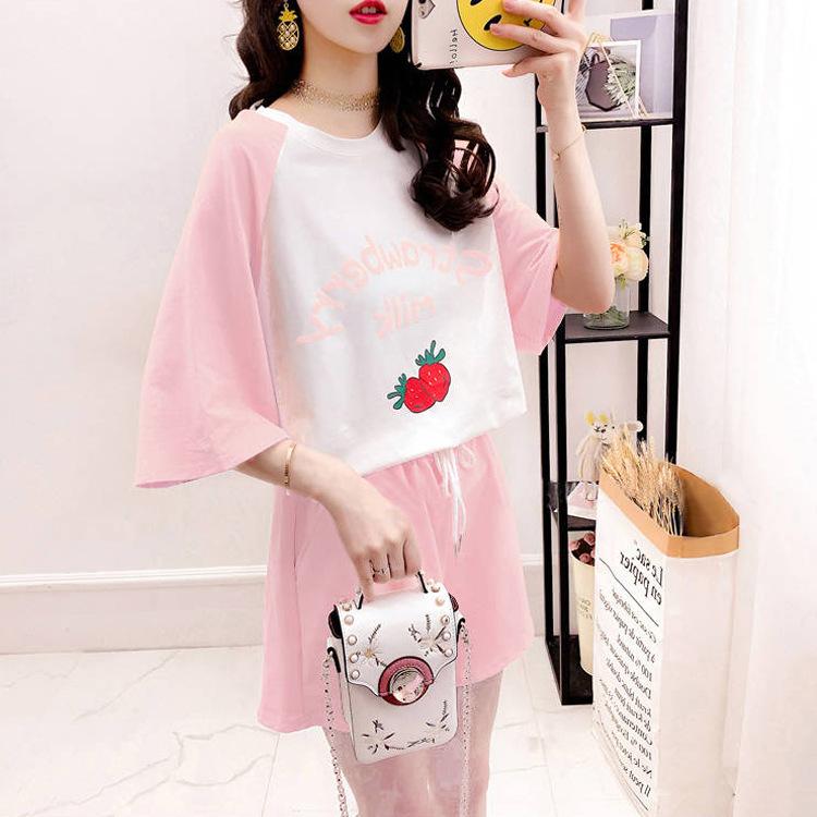 Casual T-shirt Suit for Women In Summer New Printed Shorts Shorts Loose Fat Mm Large Size Sports Two-piece Set M
Casual T-shirt Suit for Women In Summer New Printed Shorts Shorts Loose Fat Mm Large Size Sports Two-piece Set M