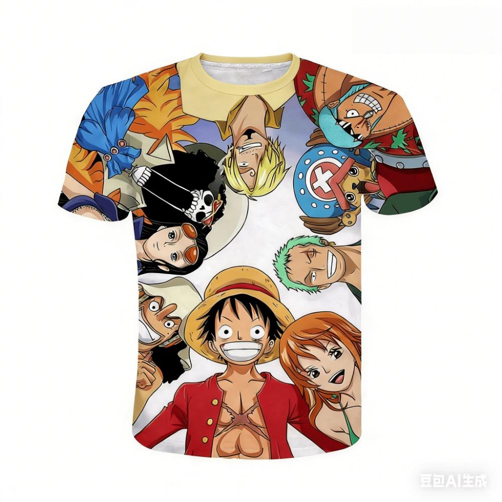 The Straw Hat Crew Assembles! Multi-Character 3D All-Over Print T-Shirt - Breathable and Personalized Anime Merchandise Top L
The Straw Hat Crew Assembles! Multi-Character 3D All-Over Print T-Shirt - Breathable and Personalized Anime Merchandise Top L